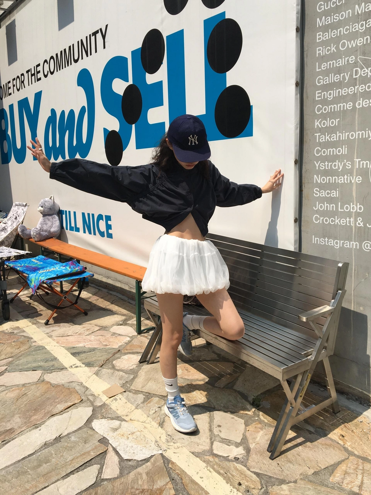 vlemma white-tulle-bubble-mini-skirt 小眾剪裁設計感褲裙長褲 - 白