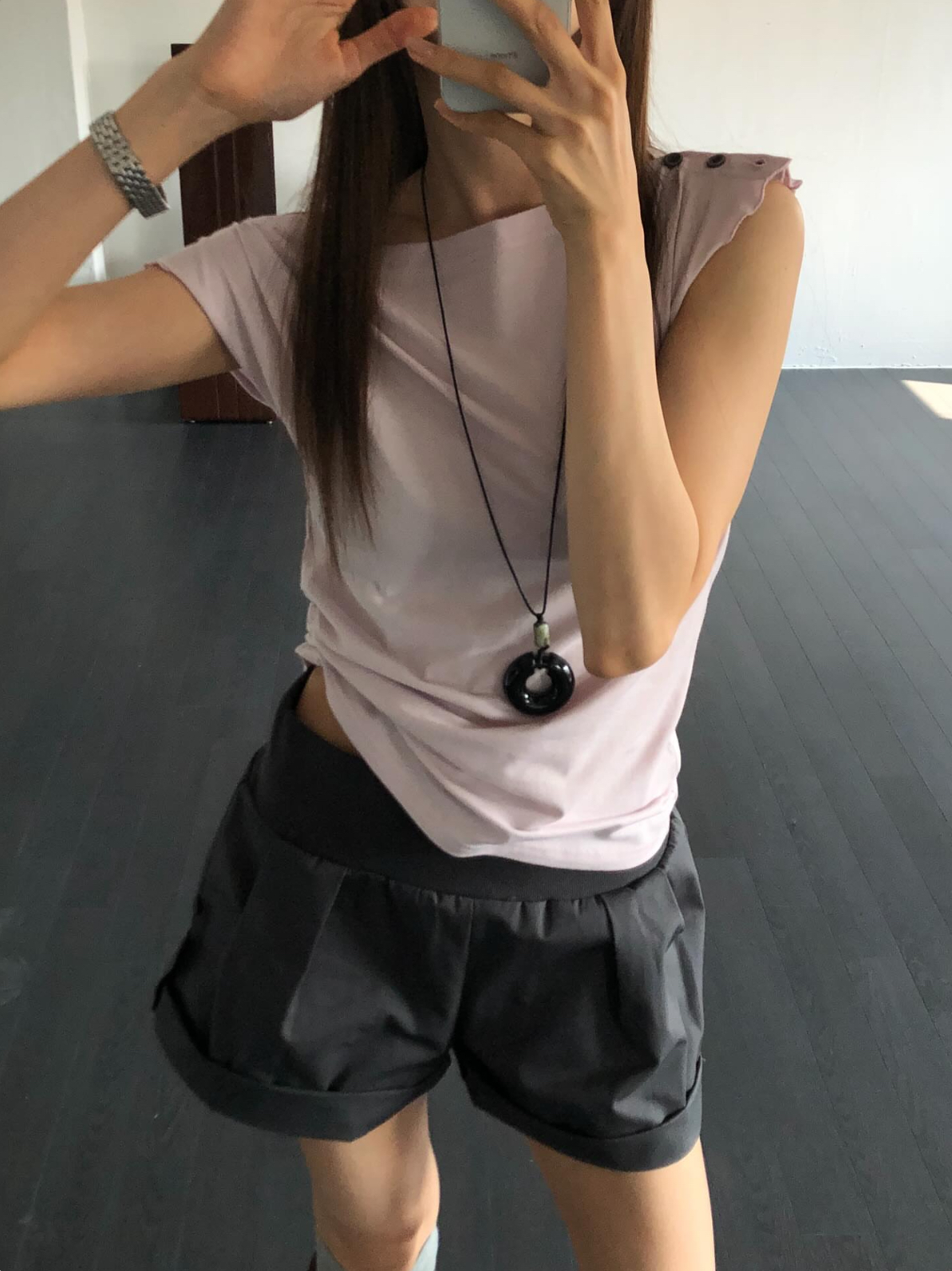 vlemma korean-draped-boat-neck-sleeveless-top 極簡設計感針織上衣襯衫 - 白