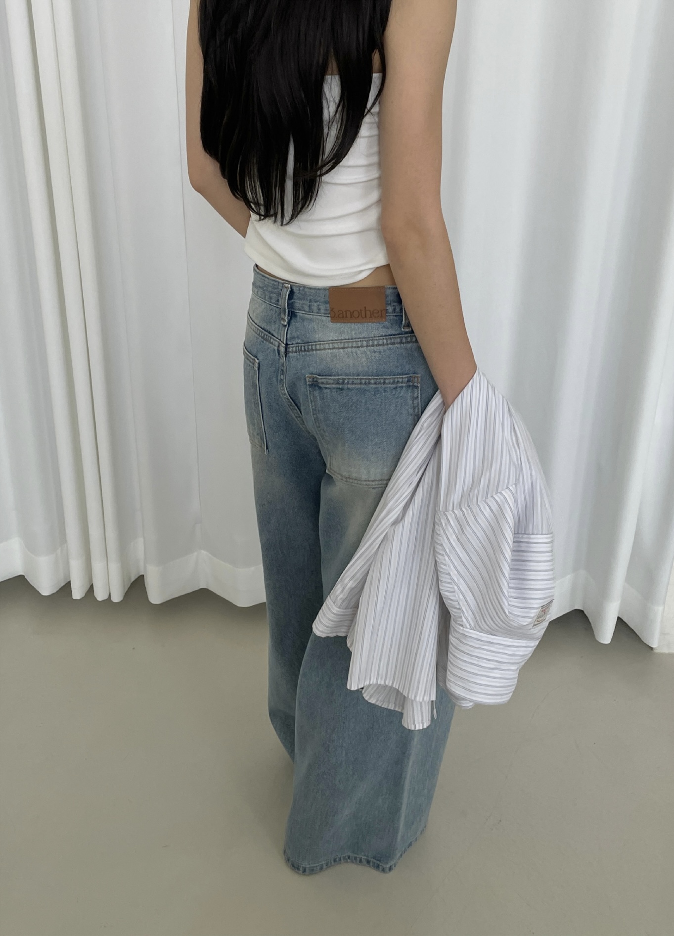 vlemma y2k-streetwear-cargo-baggy-jeans 小眾剪裁設計感褲裙長褲 - 藍